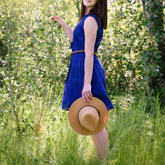 Lined cotton dress - Picture 1 of 15